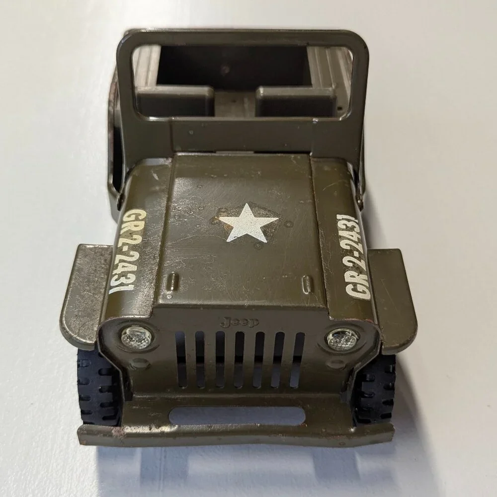 Vintage Tonka Metal Military Jeep